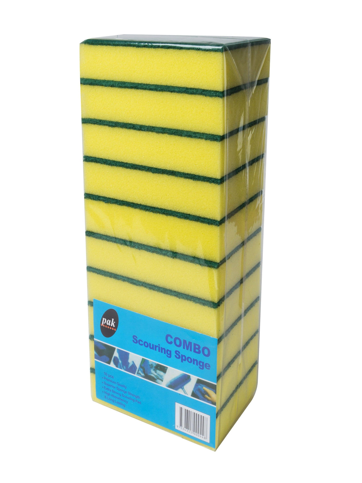PGRE74 Sponge, Green & Yellow (20 Pads/Case) - VALENCIA WHOLESALE